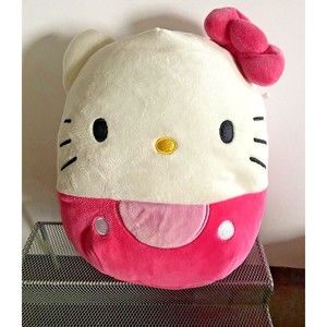 Squishmallows plush Hello Kitty Pink HTF 8” Stuffed Animal Kelly Toy Cute!